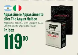 Min Købmand Appassinero Appassimento eller The Angus Malbec tilbud