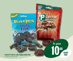 Carletti P-Tærter eller Katjes Salte Fisk