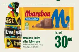 Min Købmand Marabou, Twist eller Toblerone tilbud