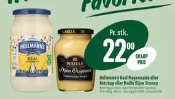 Hellmann’s Real Mayonnaise eller Ketchup eller Maille Dijon Sennep