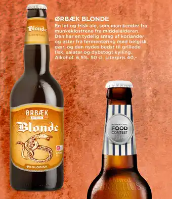 MENY ØRBÆK BLONDE tilbud