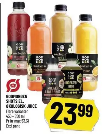 Løvbjerg GODMORGEN SHOTS EL. ØKOLOGISK JUICE tilbud