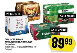 Løvbjerg CARLSBERG, TUBORG, KRONENBOURG EL. GRIMBERGEN tilbud