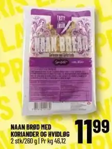Løvbjerg NAAN BRØD MED KORIANDER OG HVIDLØG tilbud