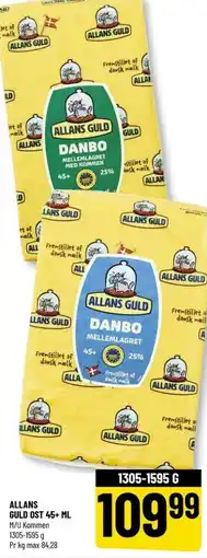 Skæreost Danbo Mellemlagret Kommen
