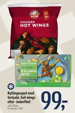 Føtex Kyllingespyd tilbud