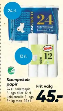 Bilka Køkkenrulle tilbud
