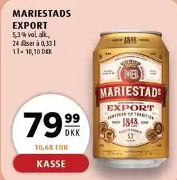 Scandinavian Park MARIESTADS EXPORT tilbud