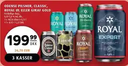 Scandinavian Park ODENSE PILSNER, CLASSIC, ROYAL ØL ELLER GIRAF GOLD tilbud