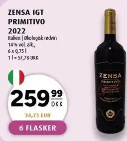 Scandinavian Park ZENSA IGT PRIMITIVO 2022 tilbud