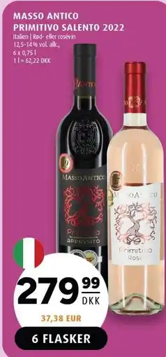 Scandinavian Park MASSO ANTICO PRIMITIVO SALENTO 2022 tilbud