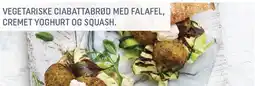 REMA 1000 Vegetariske ciabattabrød med falafel, cremet yoghurt og squash tilbud