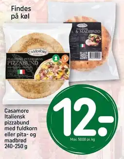 REMA 1000 Casamore Italiensk pizzabund med fuldkorn eller pita- og madbrød tilbud