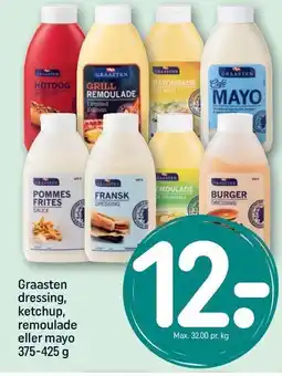 REMA 1000 Graasten dressing, ketchup, remoulade eller mayo tilbud