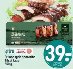 REMA 1000 Frilandsgris spareribs tilbud