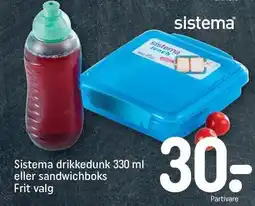 REMA 1000 Sistema drikkedunk 330 ml eller sandwichboks tilbud