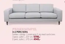 Daells Bolighus 3+2 PERS SOFA tilbud