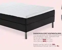 Daells Bolighus DANSKPRODUCERET KONTINENTALSENG tilbud
