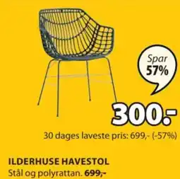 JYSK ILDERHUSE HAVESTOL tilbud