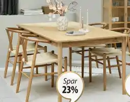JYSK MARSTRUP BORD + GUDERUP STOL tilbud