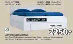 JYSK LIMFJORDEN SENGERAMME tilbud