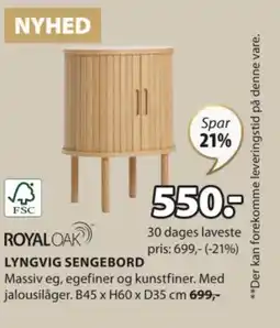 JYSK LYNGVIG SENGEBORD tilbud