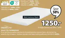 JYSK GOLD T70 TOPMADRAS tilbud