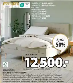 JYSK GOLD E45 ELEVATIONSSENG tilbud