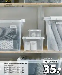 JYSK BASIC BOX OPBEVARINGSBOKS tilbud
