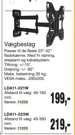 Harald Nyborg Vægbeslag tilbud