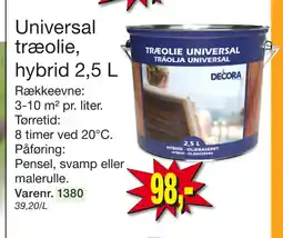 Harald Nyborg Universal træolie, hybrid 2,5 L tilbud
