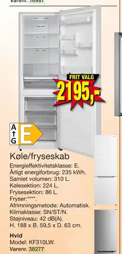 Harald Nyborg Køle/fryseskab tilbud