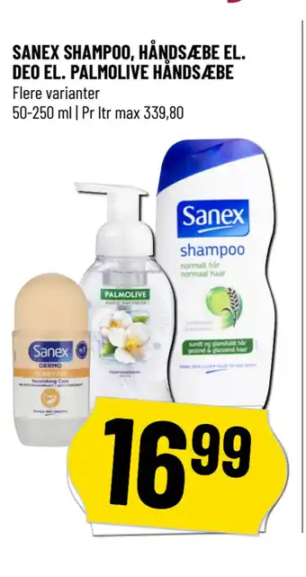 Løvbjerg SANEX SHAMPOO, HÅNDSÆBE EL. DEO EL. PALMOLIVE HÅNDSÆBE tilbud