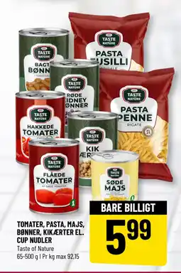 Løvbjerg TOMATER, PASTA, MAJS, BØNNER, KIKÆRTER EL. CUP NUDLER tilbud
