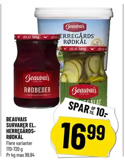 Løvbjerg BEAUVAIS SURVARER EL. HERREGÅRDSRØDKÅL tilbud