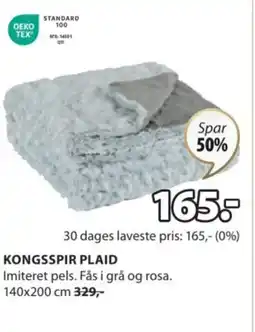 JYSK KONGSSPIR PLAID tilbud