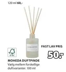 JYSK MOHEDA DUFTPINDE tilbud
