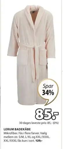 JYSK LERUM BADEKÅBE tilbud