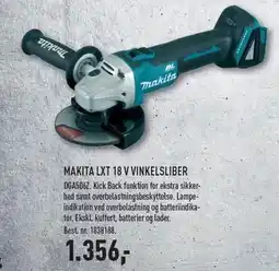 MAKITA LXT 18 V VINKELSLIBER - EX MOMS