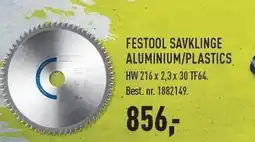 Johannes Fog FESTOOL SAVKLINGE ALUMINIUM/PLASTICS - EX MOMS tilbud