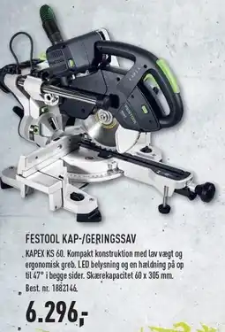 Johannes Fog FESTOOL KAP-/GERINGSSAV - EX MOMS tilbud