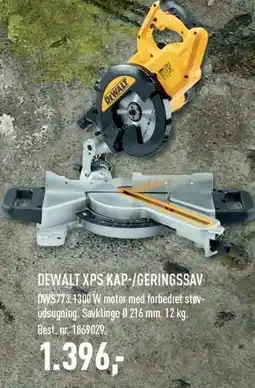 Johannes Fog DEWALT XPS KAP-/GERINGSSAV - EX MOMS tilbud