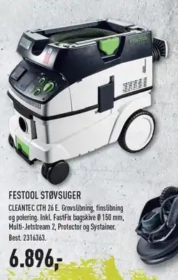 Johannes Fog FESTOOL STØVSUGER - EX MOMS tilbud