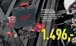 Johannes Fog MILWAUKEE 18 V SLAGBOREMASKINE - EX MOMS tilbud