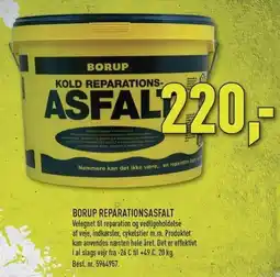 Johannes Fog BORUP REPARATIONSASFALT - EX MOMS tilbud