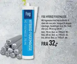 Johannes Fog FOG HYBRID FUGEMASSE - EX MOMS tilbud