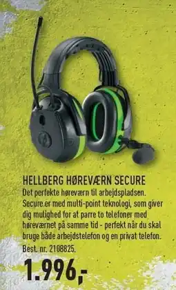 HELLBERG HØREVÆRN SECURE - EX MOMS