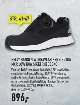 Johannes Fog HELLY HANSEN WORKWEAR KENSINGTON MXR LOW BOA SIKKERHEDSSKO - EX MOMS tilbud