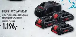 Johannes Fog BOSCH 18 V STARTERSÆT - EX MOMS tilbud