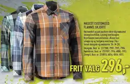 Johannes Fog MASCOT CUSTOMIZED FLANNEL SKJORTE - EX MOMS tilbud